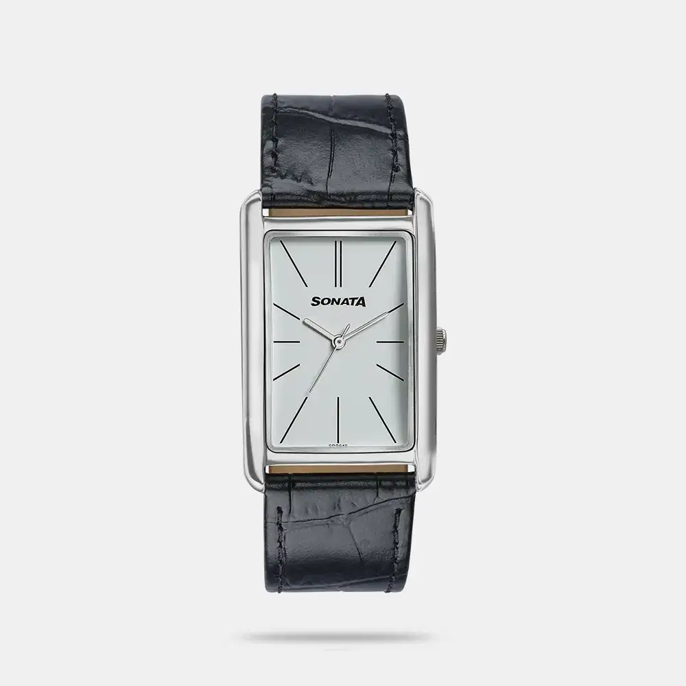 https://watchpalace.in/product/sonata-ascent-white-rectangular-watch-with-leather-strap-77196sl01/ Sonata Ascent White Rectangular Watch with Leather Strap - 77196SL01
