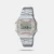Discover Casio watch for unisex, featuring a brown dial, a silver strap made of stainless steel in a rectangular case. Built with resin body to balance clarity and durability. Dimensions include 36.3 mm dial size, 6 - 9 mm profile for comfortable wear. Key features: quartz movement, digital display. A secure foldover clasp ensures a dependable fit.