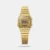 Discover Casio watch for women, featuring a gold dial, a gold strap made of stainless steel in a square case. Built with acrylic and stainless steel body to balance clarity and durability. Dimensions include 30.3 mm dial size, 21 - 30 mm strap width, 6 - 9 mm profile for comfortable wear. Key features: quartz movement, digital display, 5 atm water resistance. A secure foldover clasp ensures a dependable fit.