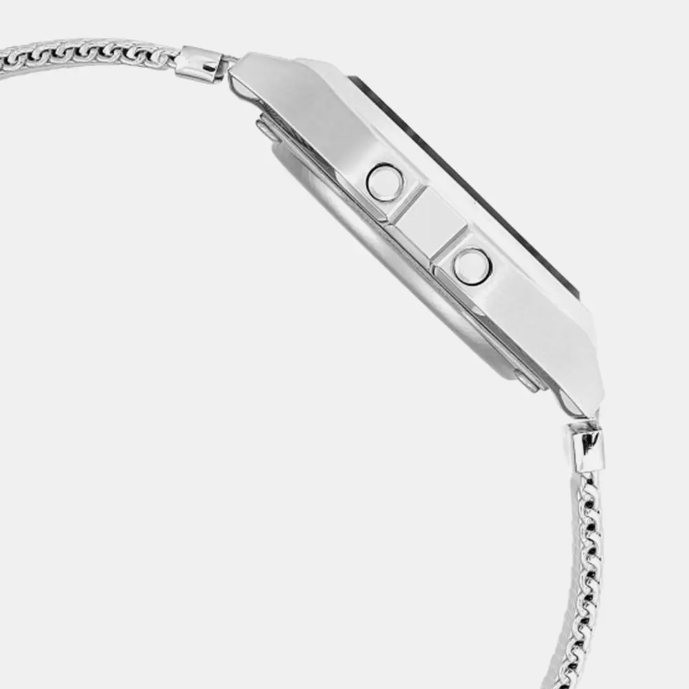 https://watchpalace.in/product/vintage-series-digital-stainless-steel-mesh-band-watch-d414/ Vintage Series Digital Stainless Steel Mesh Band Watch - D414 - Image 4