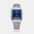 An Elegant Retro Revival with Modern Precision The Casio Vintage D417 (AQ-230EM-2A) breathes new life into a favorite heritage classic by pairing the traditional rectangular analog-digital look with a premium, fine-woven stainless steel mesh band. The sleek silver mesh bracelet is treated with a specialized manufacturing pressing process that adds striking texture, depth, and structural flex, offering a refined style statement alongside a totally comfortable, highly adjustable fit on any wrist. The watch features a beautiful, nostalgic navy blue dial that subtly highlights the dual-display structure: classic physical hands paired with a digital box window at the bottom. This metallic fusion creates a versatile, dressy appearance suited for both everyday casual styling and formal attire. Functionally, the piece is stacked with essential timekeeping utilities, including Dual Time configuration, a 1/100-second precision stopwatch, a daily alarm, an auto-calendar, and a long-lasting battery structure designed to deliver roughly 3 years of consistent operational life