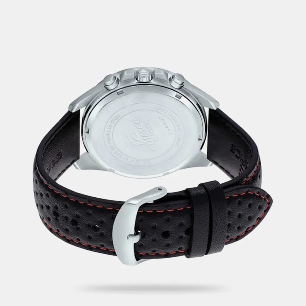 https://watchpalace.in/product/edifice-men-quartz-black-dial-chronograph-leather-watch-ed557/ Edifice Men Quartz Black Dial Chronograph Leather Watch - ED557 - Image 3