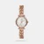 The Fossil Carlie Mini (Model ES5330) elegantly anchors itself as a highly versatile jewelry-inspired accessory tailored beautifully for a classic feminine aesthetic.