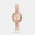 The Fossil Emerson (Model ES5507) is a chic, geometric time accessory that offers a beautifully modern twist on classic vintage wristwatch styling