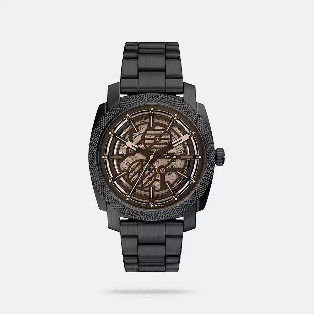 https://watchpalace.in/product/fossil-machine-automatic-black-stainless-steel-watch-me3253/ Fossil Machine Automatic Black Stainless Steel Watch - ME3253
