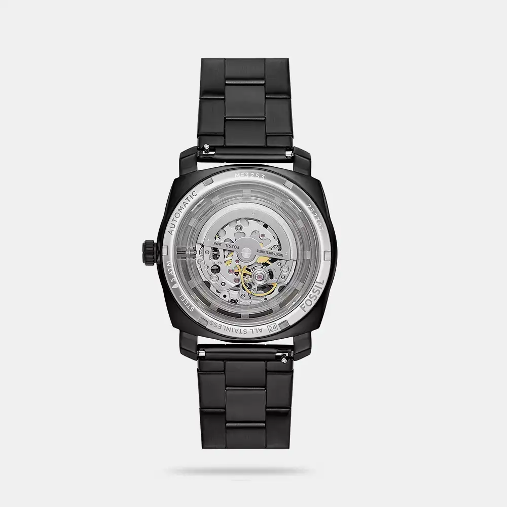 https://watchpalace.in/product/fossil-machine-automatic-black-stainless-steel-watch-me3253/ Fossil Machine Automatic Black Stainless Steel Watch - ME3253 - Image 3