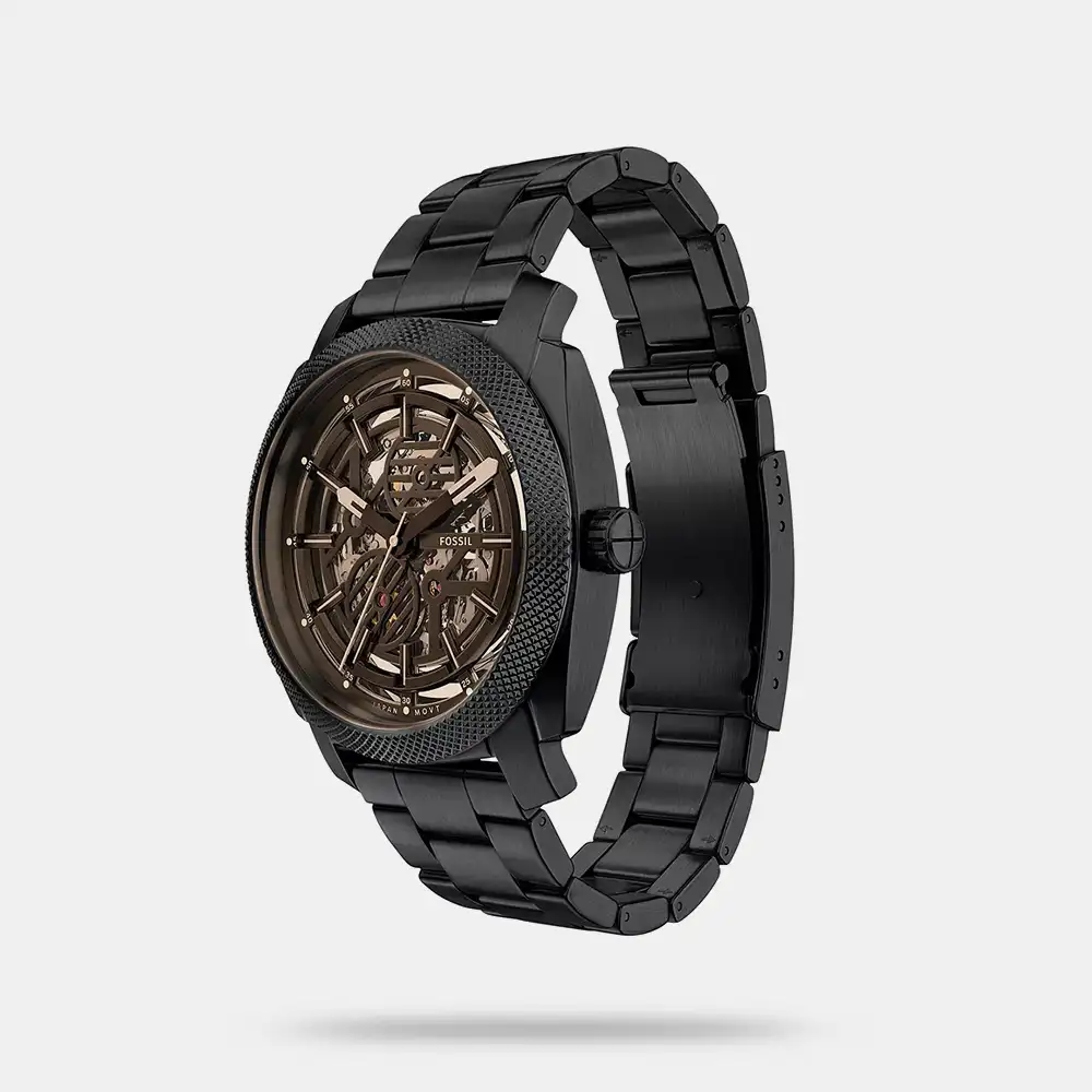 https://watchpalace.in/product/fossil-machine-automatic-black-stainless-steel-watch-me3253/ Fossil Machine Automatic Black Stainless Steel Watch - ME3253 - Image 2