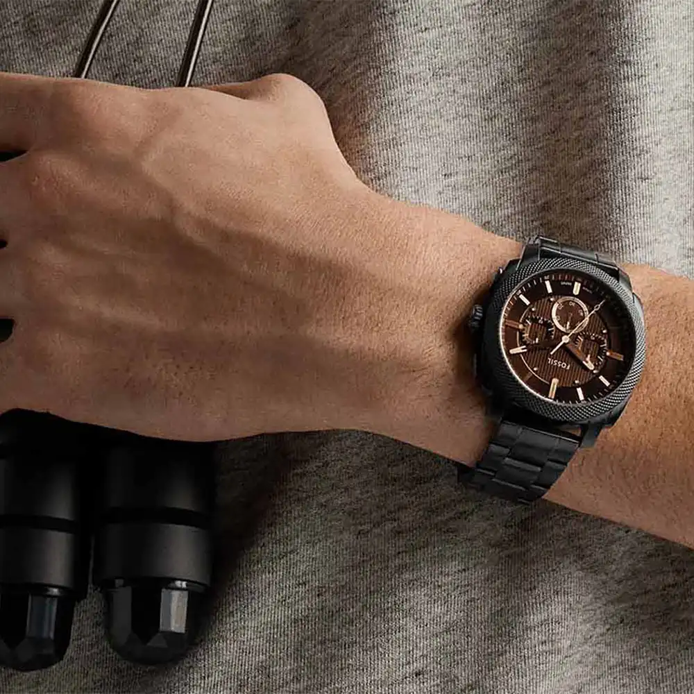 https://watchpalace.in/product/fossil-machine-automatic-black-stainless-steel-watch-me3253/ Fossil Machine Automatic Black Stainless Steel Watch - ME3253 - Image 4