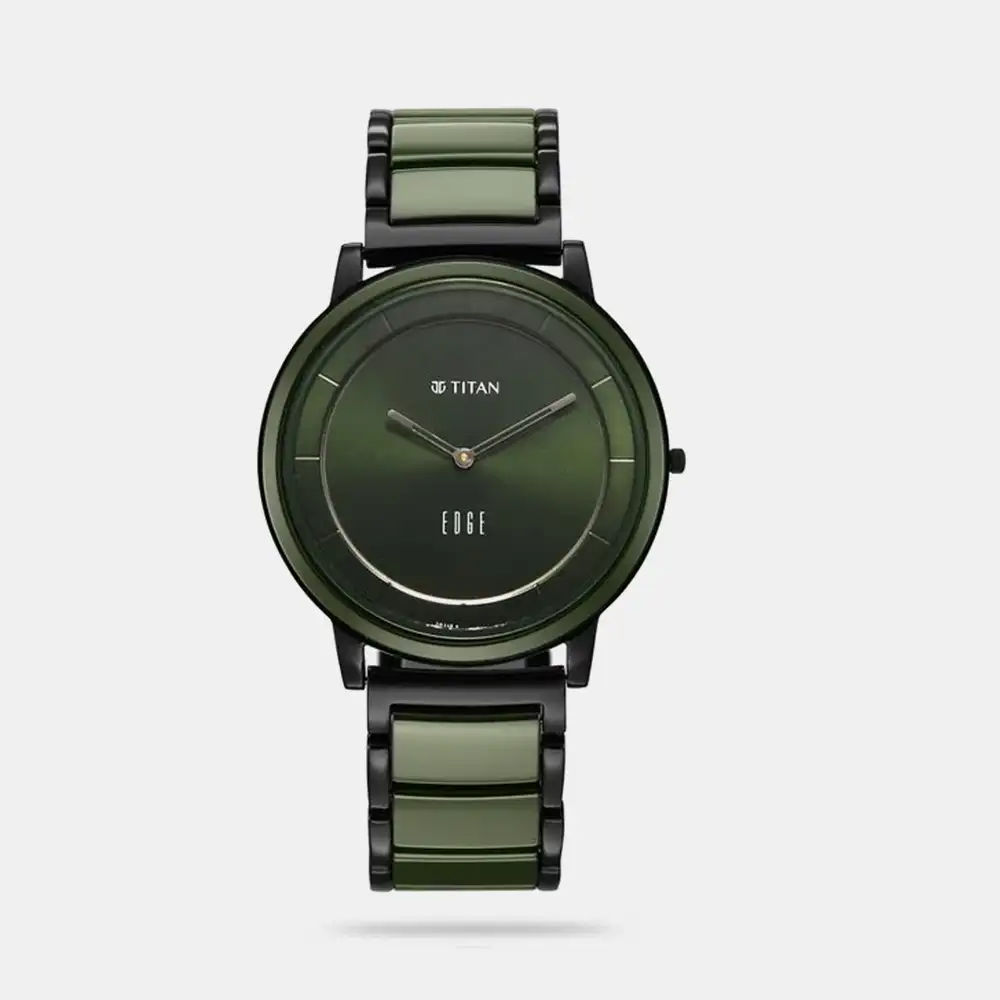 https://watchpalace.in/product/titan-edge-melange-slim-steel-ceramic-strap-green-dial-analog-watch-for-men-nu1878kd05/ Titan Edge Melange Slim Steel & Ceramic Strap Green Dial Analog Watch For Men - NU1878KD05