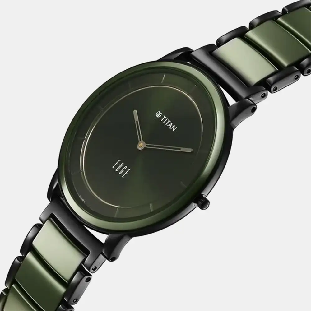 https://watchpalace.in/product/titan-edge-melange-slim-steel-ceramic-strap-green-dial-analog-watch-for-men-nu1878kd05/ Titan Edge Melange Slim Steel & Ceramic Strap Green Dial Analog Watch For Men - NU1878KD05 - Image 3