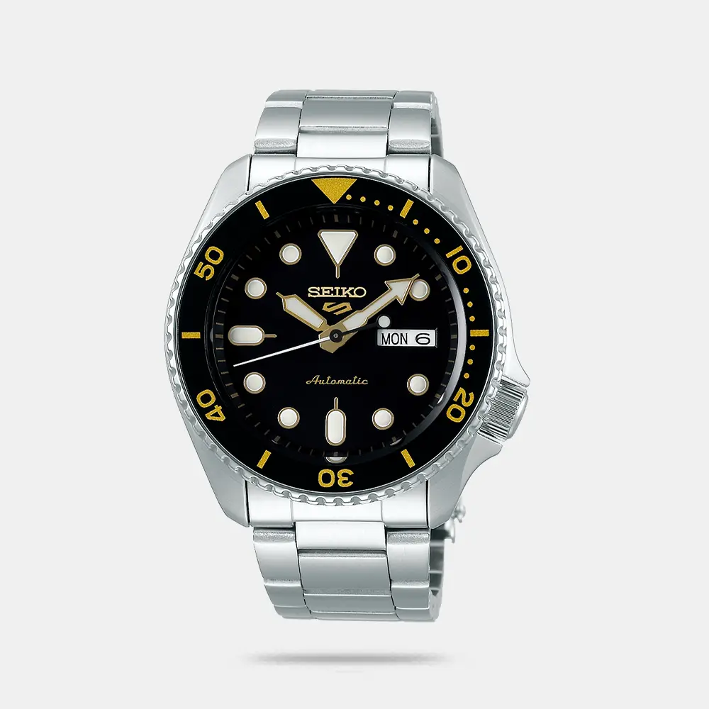 https://watchpalace.in/product/5-sports-men-automatic-black-dial-analog-stainless-steel-watch-srpd57k1/ 5 Sports Men Automatic Black Dial Analog Stainless Steel Watch - SRPD57K1