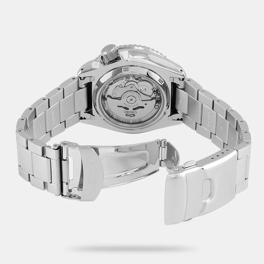 https://watchpalace.in/product/5-sports-men-automatic-black-dial-analog-stainless-steel-watch-srpd57k1/ 5 Sports Men Automatic Black Dial Analog Stainless Steel Watch - SRPD57K1 - Image 2