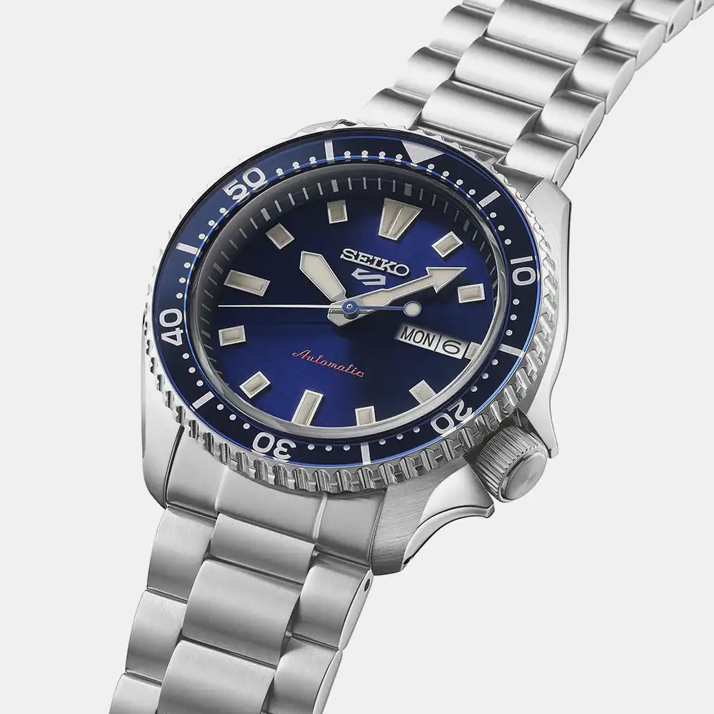 https://watchpalace.in/product/5-sports-men-automatic-blue-dial-analog-stainless-steel-watch-srpl83k1-2/ 5 Sports Men Automatic Blue Dial Analog Stainless Steel Watch - SRPL83K1 - Image 2